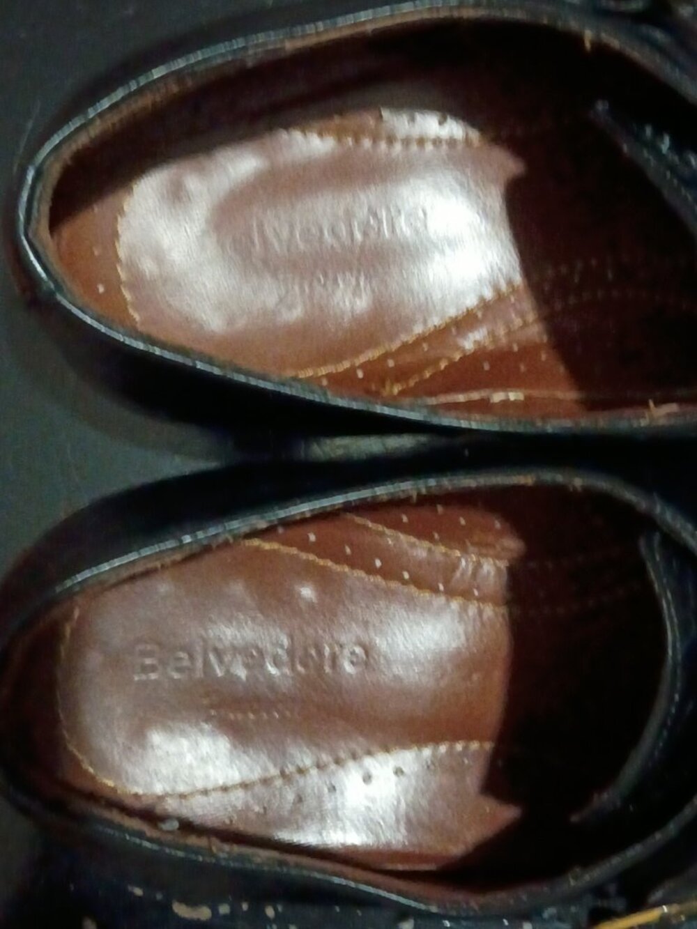 Belvedere Black Genuine Ostrich Leg Monk Strap Dress Shoes Size 12 - Picture 5 of 14